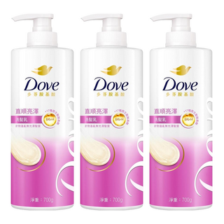 多芬 直順亮澤洗髮乳 秀髮修護專家系列, 700g, 3瓶
