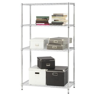 KI WISH 居家生活 輕型四層架, 銀色, 4層