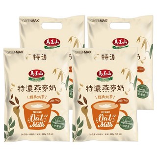 馬玉山 特濃燕麥奶經典奶茶 10包, 28g, 4袋