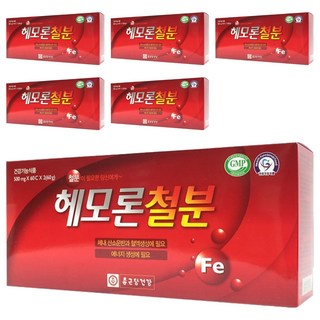 Chong Kun Dang 鍾根堂 血紅素鐵膠囊, 60顆, 6盒