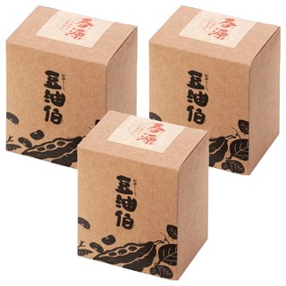 豆油伯 春源釀造醬油 隨身包 6入 台灣黑豆 台灣小麥釀造 無麩質不含碘, 90ml, 3盒