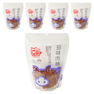 萬味軒 珍味豬肉絲 台灣產 原味, 150g, 5包