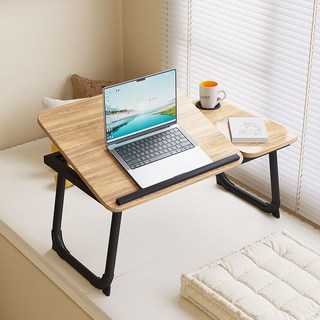 Honey Bubble 家用萬能折疊床上桌, 木色