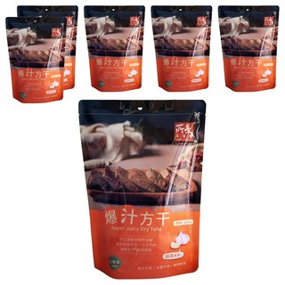 所長茶葉蛋 爆汁方干 蒜味 獨立包裝 非基因改造黃豆 手工滷製, 240g, 6包