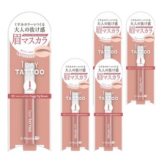 K-Palette 防水持久染眉膏, 05 霧面紅棕, 5支
