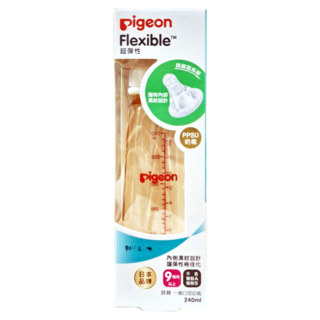 pigeon 貝親 一般口徑PPSU塑膠奶瓶, 240ml, 1瓶, 透明