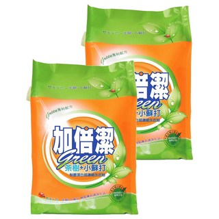 加倍潔 茶樹+小蘇打制菌潔白超濃縮洗衣粉 食品級小蘇打 防潮蓋設計, 2kg, 2包