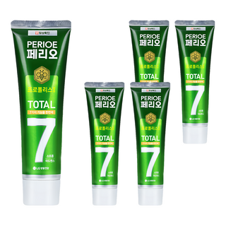 PERIOE 倍麗兒 7效蜂膠牙膏, 120g, 5條