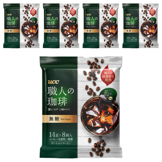ucc 職人珈琲濃縮球 無糖, 14g, 8顆, 5包