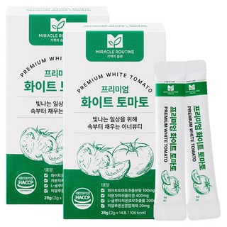 淨白番茄粉隨身包 14條入, 2個, 28g