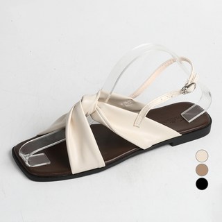 Pinksum 女士Riak麻花編織繫帶涼鞋 ZWMM4254, 象牙白, 235