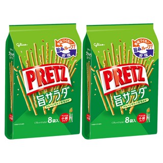 glico 格力高 PRETZ 百力滋 沙拉脆棒, 8包入, 117.6g, 2袋