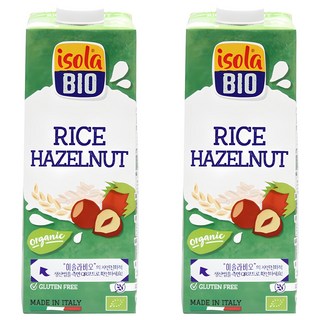 isola BIO 榛果米漿, 1L, 2瓶