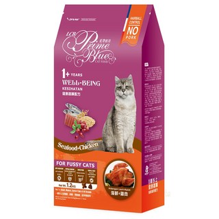 LCB 藍帶廚坊 健康挑嘴貓糧, 雞肉 + 海洋魚肉, 1.2kg, 1袋