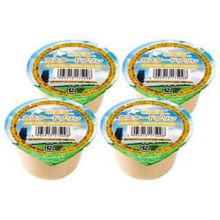 北海道卡士達布丁, 4個, 110g