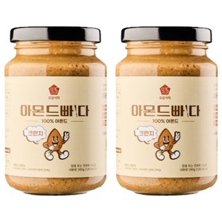 Ogamsiktak 顆粒杏仁醬, 260g, 2罐