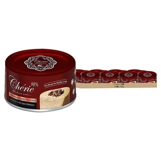 Cherie 法麗 全方位無膠主食罐 雞肉慕斯佐雞心, 雞肉 + 雞心, 80g, 24罐