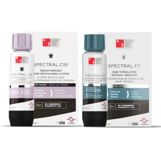 DS LABORATORIES 女士頭皮護理安瓶 60ml SPECTRAL F7款+SPECTRAL CSF款, 1組