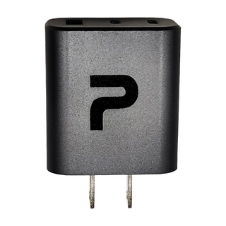 POLYWELL 寶利威爾 30W三孔PD氮化鎵快充頭 PW15-T05-A101, 48mm, 槍灰色, 1個