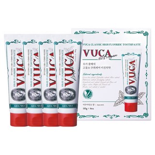 vuca 經典高氟口臭護理牙膏, 110g, 4條