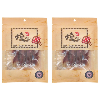 燒肉燒 輕量包 薑黃起司雞肉捲 100%手作零食, 薑黃起司雞肉, 80g, 2袋