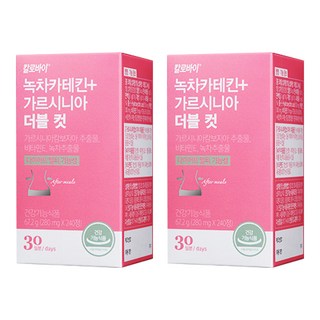 칼로바이 녹차카테킨 가르시니아 더블컷 67.2g, 240정, 2개