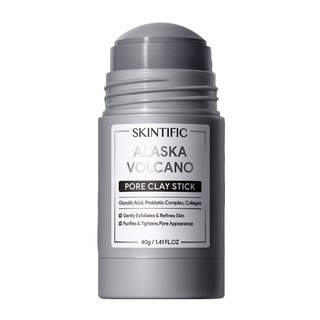 SKINTIFIC 阿拉斯加火山木炭深層毛孔清潔泥膜棒, 1瓶