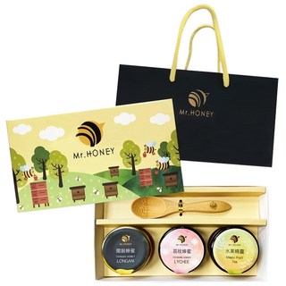 Mr.HONEY 蜂蜜先生 甜心禮盒 含純蜂蜜25g/蜜漬系列25g/花茶8.2g 台灣產蜂蜜 多種口味隨機搭配, 75g, 1組