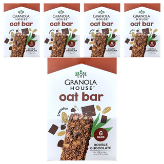 GRANOLA HOUSE 宴麥森林 巧克力風味燕麥棒 Set 6個 高纖 全穀營養, 192g, 5盒