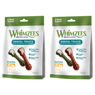 웰니스윔지스 강아지 위클리백 브러쉬즈모양 강아지껌 M, 210g, 2개, 덴탈껌