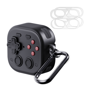 KANTAM AirPods 4代 附鎖 復古 防丟失 保護殼, 黑色, AirPods 4, 1個