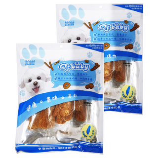 Qt baby 寵物零食, 鮮嫩雞胸肉條, 120g, 2包