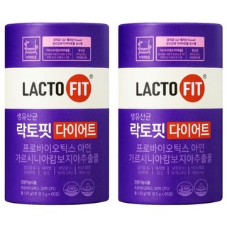 Chong Kun Dang 鍾根堂 LACTO-FIT 乳酸菌粉 Diet款 60條入, 120g, 2桶