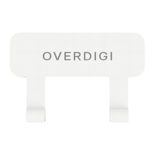 OVERDIGI 手機殼掛繩片 尼龍雙環, 白色, 1個
