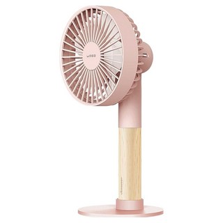 PROBOX UDDO 櫸木手持桌立風扇 3檔可調, H03, 粉紅色