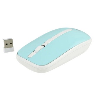 infotec 英富達 2.4G無線光學滑鼠 MW03 靈敏便捷 輕盈瀏覽 隨插即用, 藍白色, 1個