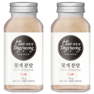 해통령 꽃게 분말, 100g, 2개