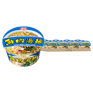 味王 鮮蝦湯麵 83g, 12入