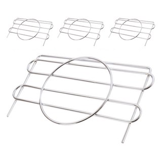 KI WISH 居家生活 鍍鉻圓圍籬 鐵架專用補強配件,適用長度 35/46/90cm, 銀色, 4個