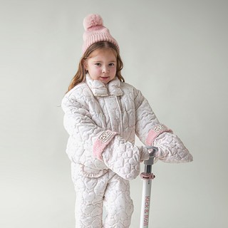 월튼키즈 아동용 로맨틱 플로라 숏 패딩 점퍼