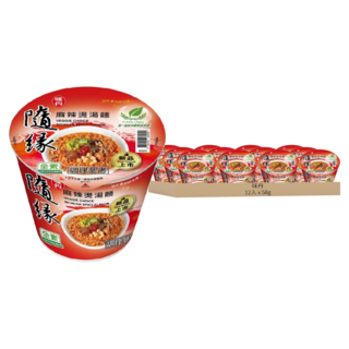 味丹 隨緣 麻辣燙湯麵 58g, 12入