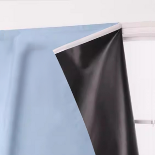 Casabella美麗家居 全遮光窗簾 120 x 100cm 免釘安裝, 水藍