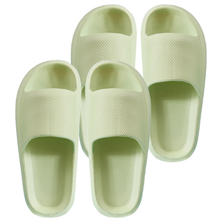 LIFE LANCE 減震降躁EVA客廳辦公室室內緩震拖鞋, 綠色, 2雙