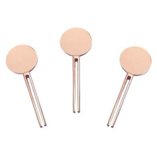 제이오 치약 화장품 튜브 짜개 스틱형 원형, 3개, 로즈골드