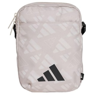 adidas 愛迪達 側背包/斜背包/小包/運動小包 LIN ORG MONO JG5871, 米色 + 灰色, 1個