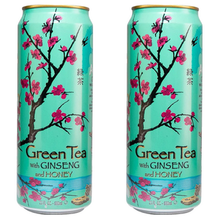 Arizona 亞歷桑納 蜂蜜人蔘綠茶 650ml, 2罐