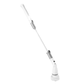 SingLife 多功能龍捲風無線電動清潔刷 強化升級版 彎頭 K-129, 灰白色, 1組