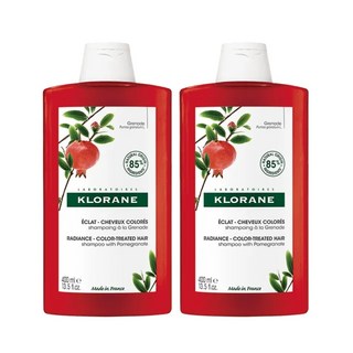 KLORANE 蔻蘿蘭 護色亮澤洗髮精 400ml 兩入組 溫和清潔 提升髮色持久度, 800ml, 1件
