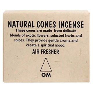 尼泊爾 LOTUS 天然手工香薰塔香 25個 附香座, 平安 宇宙之音 OM, 1盒