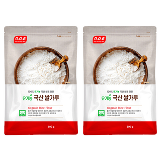 O.Q.B 韓國產白米米穀粉, 500g, 2個